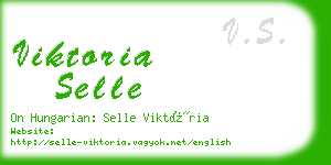viktoria selle business card